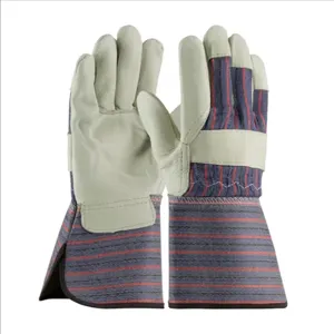 PIP 87-1663/L Hand Protection Leather Palm Gloves, L, Natural, Dozen | CL9LQB