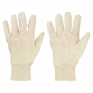 PIP 90-908 Hand Protection Fabric Work Gloves, Men, Natural, Dozen | CL9LWX