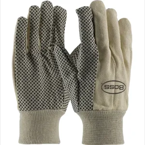 PIP 91-910PD Hand Protection Fabric Work Gloves, Men, Tan, Dozen | CL9MAM