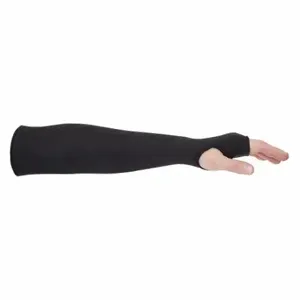 PIP MSBKK-18T Cut-Resistant Sleeve, Ansi/Isea Cut Level A3, Aramid With Thumb Hole, Black, Sleeve | CT7UWZ 55TP28