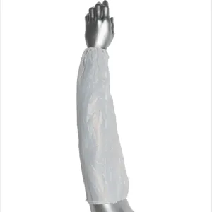 PIP UVC-4HS Protective Clothing Disposable Sleeves, 18 Inch Size, Clear, Dozen | CL9RHR