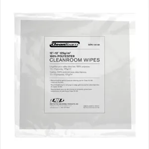 PIP WIPE-12x12D Polyster Wipe, OS, Natural, Bag | CL9RLC