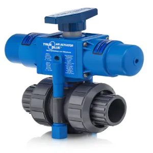 PLAST-O-MATIC ABRS150EPT-PF Ball Valve, 2-Way, Air X Spring, EPDM Seal, PVDF, 1-1/2 Inch Size | CD4KZK