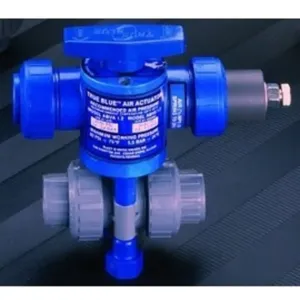 PLAST-O-MATIC ABRS300EPT-CP Ball Valve, 2-Way, Air X Spring, EPDM Seal, CPVC, 3 Inch Size | CD4KYA