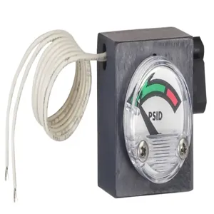 PLAST-O-MATIC DPIS125V-PV-30-B-1 Differential Pressure Indicator With Switch, PVC, 0 To 30 Psid Range | CD4JMQ