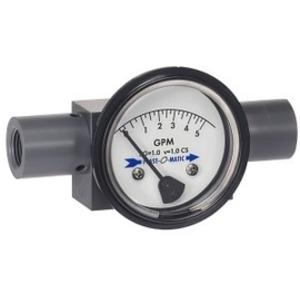 PLAST-O-MATIC FIGS025V-CP-2.5-A-2 Variable Area Flow Indicator With Switch, CPVC, 0 To 2 gpm Range | CD4JPB