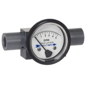 PLAST-O-MATIC FIG050V-PV-2.5-10 Variable Area Flow Indicator, PVC, 0 To 10 gpm Range | CD4JNE