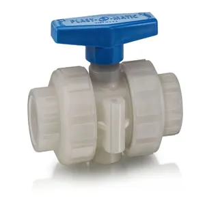 PLAST-O-MATIC MBV110VS-PF Ball Valve, True Union, Metric Socket, Viton Seal, PVDF, 110mm Size | CD4KMG