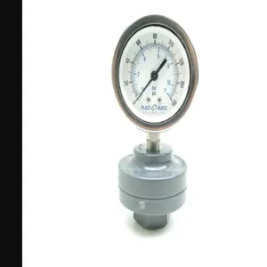 PLAST-O-MATIC P160L-SS Pressure Gauge, Stainless Steel Case, Lower Mounting, 0 To 160 Psi | CD4JUJ