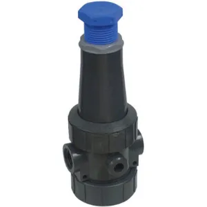 PLAST-O-MATIC PRHM200V-PV Pressure Regulator, Spring, PVC, 2 Inch Size | AA3AXN 11G076