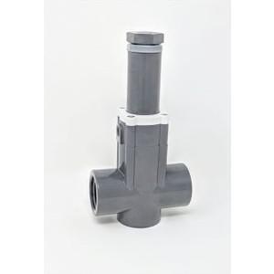 PLAST-O-MATIC RVDM100EP-CP By-Pass Valve, Back Pressure, In-line Pressure Relief, CPVC, 1 Inch Size | CD4JBR