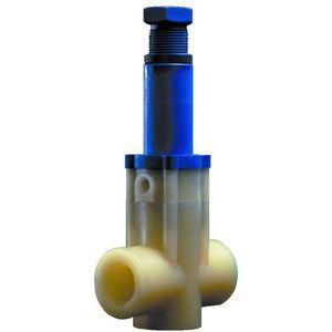 PLAST-O-MATIC RVDM075EP-PP By-Pass Valve, In-line Pressure Relief, Polypropylene, 3/4 Inch Size | CD4JBW