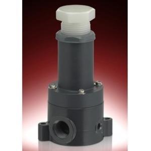 PLAST-O-MATIC RVDTM100T-PF By-Pass Valve, Back Pressure, PVDF, Threaded Seal, 1 Inch Size | CD4HYD