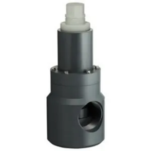 PLAST-O-MATIC RVTX300EP-PF By-Pass Valve, Back Pressure, In-line Pressure Relief, PVDF, 3 Inch Size | CD4JBD