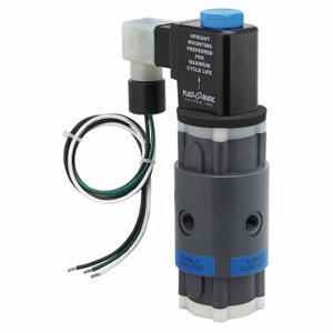 PLAST-O-MATIC THP2V6W24-PV Solenoid Valve, 1/4 Inch Pipe Size | CT7VAT 39P445