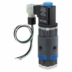 PLAST-O-MATIC THP2V8W24-PV Solenoid Valve, 1/4 Inch Pipe Size | CT7VAR 39P446