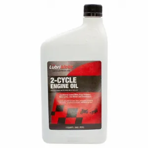 PLEWS-LUBRIMATIC 11527 Two Cycle Engine Oil, 1 qt. Capacity, Bottle, Not Specified, Blue/Green | CH9MZA 41AA47