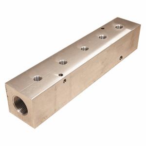 PNEUMADYNE INC M40-750-5-90 Manifold, Right-Angle, 6061 Aluminum, 5 Outlets, 1 Inch Female Npt Inlet | CT7VBY 49AV87