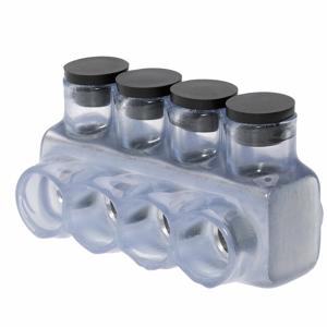 POLARIS IPL250-4CB Insulated Multitap Connector, Clear, 4 Ports, 250 kcmil Wire Size Range | CT7VER 199XN9