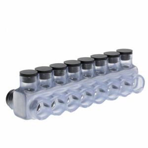 POLARIS IPLD350-8C Insulated Multitap Connector, Clear, 8 Ports, 6 Awg to 350 Kcmil Wire Size Range | CT7VEP 199XR9