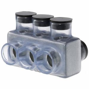 POLARIS IPLD750-3CB Insulated Multitap Connector, Clear, 3 Ports, 250 Kcmil to 750 Kcmil Wire Size Range | CT7VDJ 199XT8