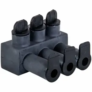 POLARIS ISPB2/0-3B Wire Connector, Black, 3 Ports, 14 AWG to 2/0 AWG Wire Size Range, Santoprene | CT7VFD 794HT9