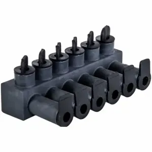 POLARIS ISPB2/0-6B Wire Connector, Black, 6 Ports, 14 AWG to 2/0 AWG Wire Size Range, Santoprene | CT7VFP 794HU1