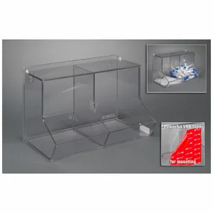 POLTEX BLKBNLIDL-T Two Compartment Bulk B Inch, VHB Tape Mount, Conical Tubes/Microtubes/Syringes | CT7VVC 798L22