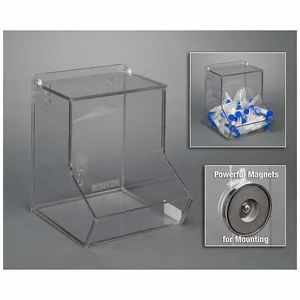 POLTEX BLKBNLIDS-M Bulk Bin With Lid-Single, Magnet Mount, Conical Tubes/Microtubes/Syringes | CT7VQG 798L24