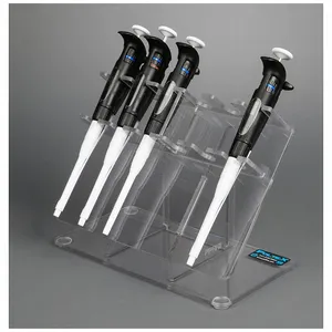 POLTEX PIPRK6 Pipette Rack, Holds 6 Pipettes, Countertop, PETG, Clear | CT7VUZ 798L74