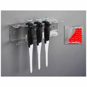 POLTEX PIPTLT6-T Pipettor Hanger-6 Position, Holds 6 Pipettes, VHB Tape, PETG, Clear | CT7VTH 798L77