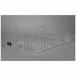 POLTEX VAXCADL Vaccine/Procedure Caddy, Caddy, Vaccine, Procedure Supplies, Adj Compartment Size, Clear | CT7VRB 798L85