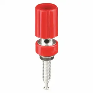 POMONA 3760-2 Standard Binding Post, 2500 V Max Volt, Tin Plated, Red, 1 3/4 Inch Length, Brass | CT7VYN 1Z034