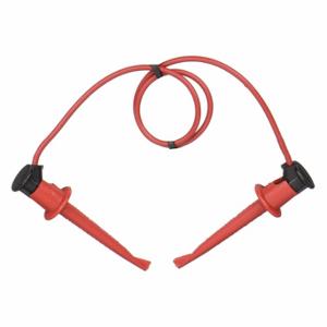 POMONA 3781-12-2 Mini Test Clip Patch Cord, 12 Inch Length, Red, 3781-12-2 | CT7VWP 2T947
