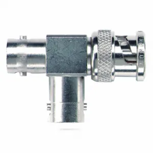 POMONA 4896 BNC Adapter, Male to Female to Female, 500 Vrms, Brass/Beryllium Copper Contact | CT7VWN 30PH66