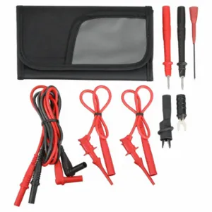 POMONA 5543B Test Lead Kit, Alligator Clip/Probe/Spade Lug/Test Clip, Right Angle Banana Plug | CT7VYT 1TC81