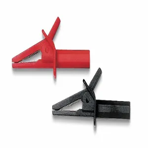 POMONA 5914 Thermoplastic Test Clip, 600V, Black/Red | CH6KKL 4XX11