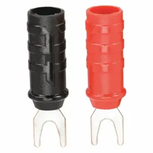 POMONA 6203 Spade Lug, Red/Black, 1000V Ac, 1000V Ac, 15 A Max. Amps, Spade Lugs Inch Black And Red | CT7VYL 13X136