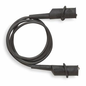 POMONA 6576-24-0 Patch Cord, Alligator Clip On Both Ends, 24 Inch Length, Black, 0.3 Inch Jaw Opening | CT7VXV 1PE26