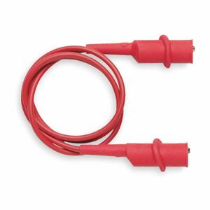 POMONA 6576-24-2 Patch Cord, Alligator Clip On Both Ends, 24 Inch Length, Red, 0.3 Inch Jaw Opening | CT7VXW 1PE27