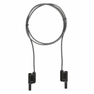 POMONA 6727-0 Test Lead, Banana Plugs, 48 Inch Length In, Black | CT7VZB 4FB20