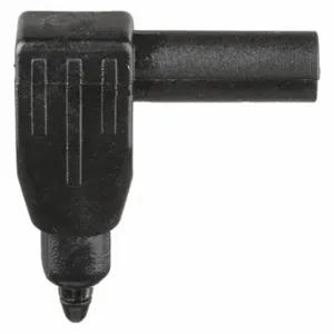 POMONA 6729-0 Right Angle Banana Plug, Cat Iii 1000V000 V Max Volt, Nickel Plated, Black | CT7VVT 4FB22