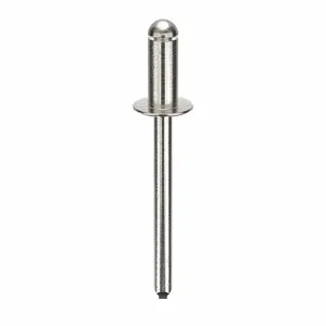 POP AD62-64BS200 Blind Rivet, 3/16 Inch Dia., 0.425 Inch Length, 250Pk | AD3HVD 3ZJZ5