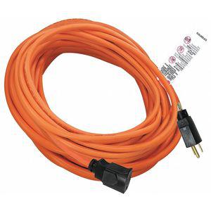 POWER FIRST 52NY14 50 ft. Locking Extension Cord, Max Amps 13.0, No. of Outlets 1, Orange | CD2LJX