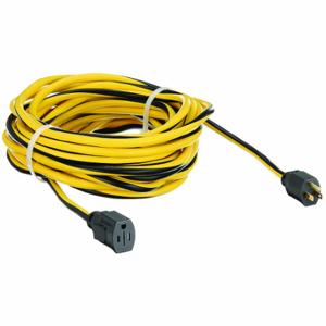 POWER FIRST 52NY25 Locking Extension Cord, 50 ft Cord Length, 12 AWG Wire Size, 12/3, SJTW, NEMA 5-15P | CT7WJX