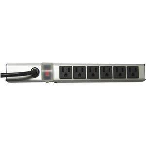POWER FIRST 52NY30 Outlet Strip, 6 Outlets, 15.0 Max. Amps, 15 ft. Cord Length | CD2FJB