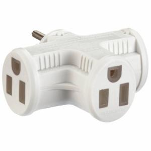 POWER FIRST 52NY46 Adapter, Mehrfachsteckdose, 15 A, 125 VAC | CT7WKD