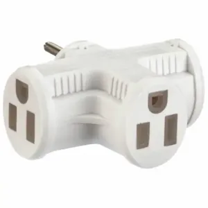 POWER FIRST 52NY46 Adapter, Multi-Outlet Tap, 15 A, 125VAC | CT7WKD