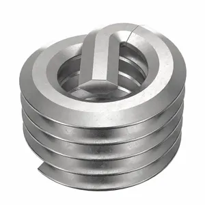 POWERCOIL 3520-2.50X1.0D Helical Insert, M2.5 X 0.45 Thread Size, 2.5mm Length, Stainless Steel, 10Pk | AE7DBA 5WZK5