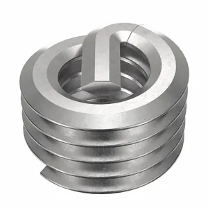 POWERCOIL 3520-2.50X1.0DSL Helical Insert, M2.5 X 0.45 Thread Size, 2.5mm Length, Stainless Steel, 10Pk | AE7DUB 5XAC5